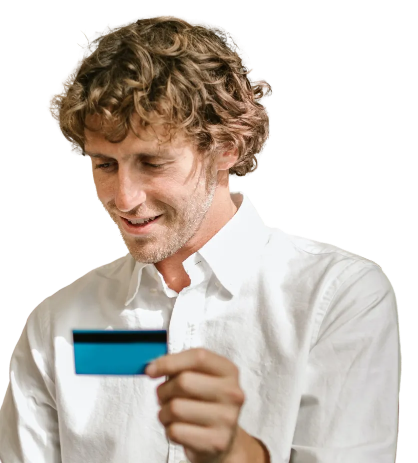 Personne payant avec une carte de crédit